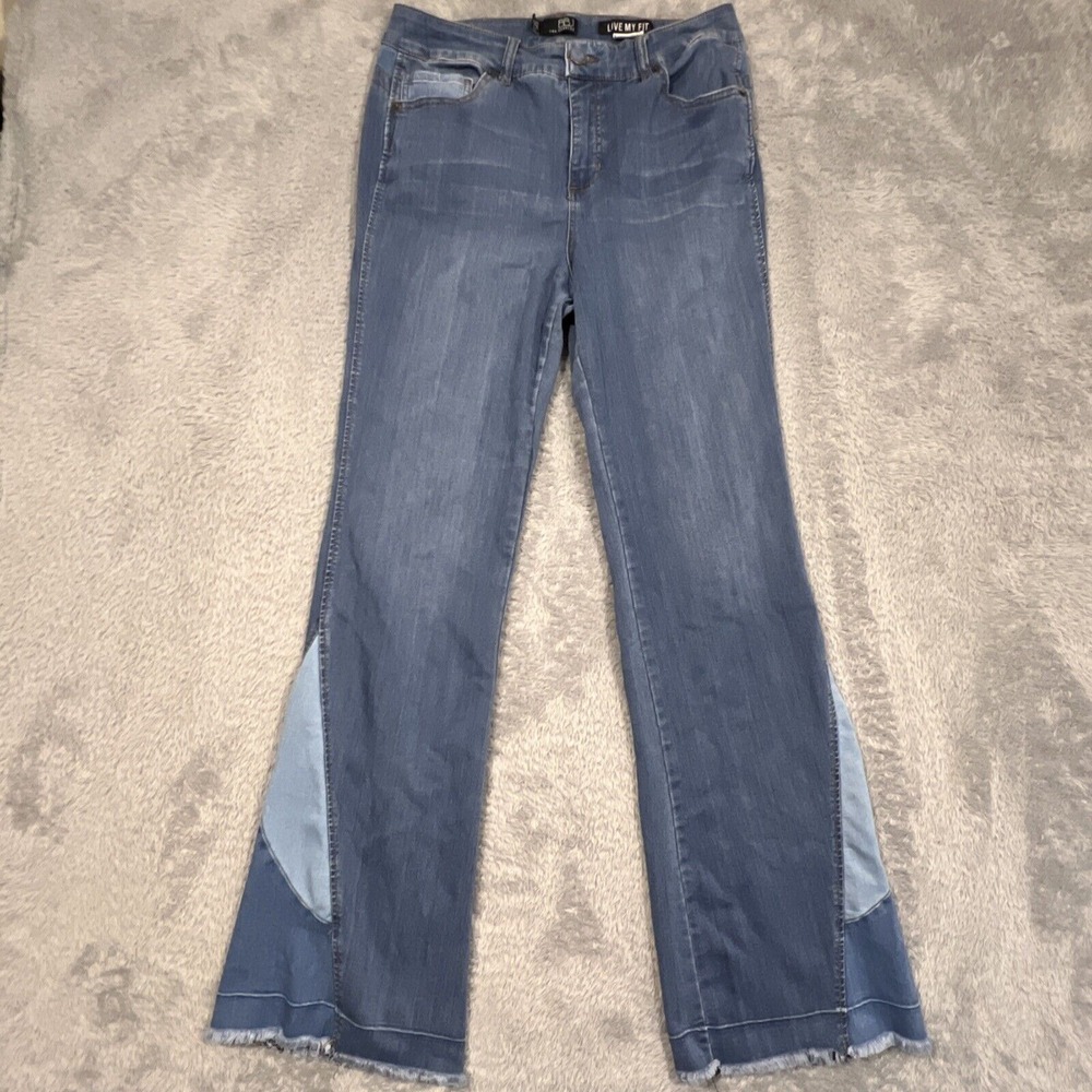BBJ Los Angeles Super Flare Jeans‎ Sunset Bell Bottom Boho Women's 13/31 31x33